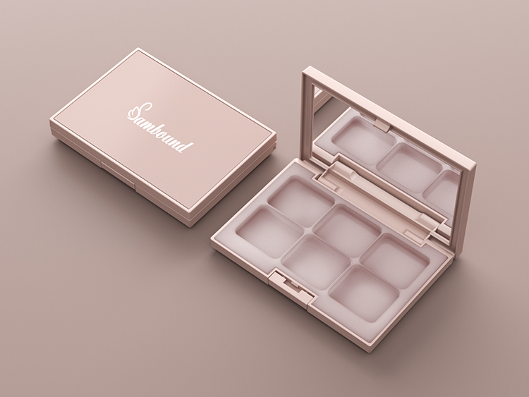 6色眼影盤(pán)空盤(pán)遮瑕盤(pán)包材定制