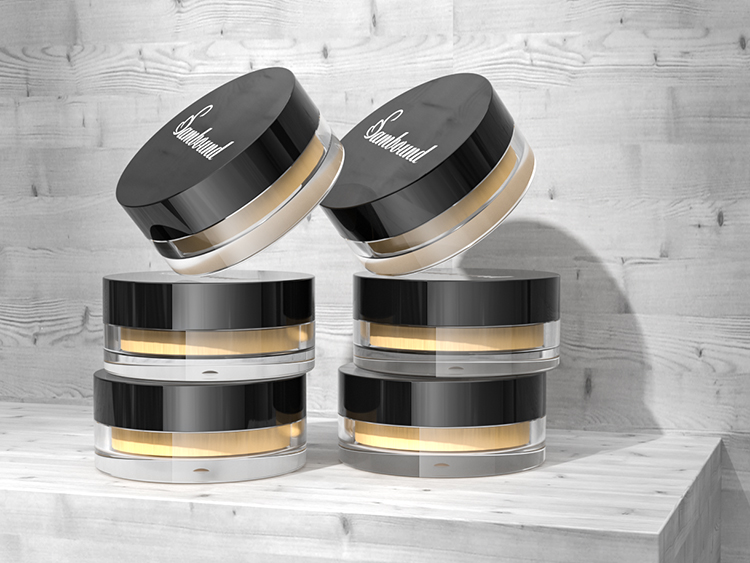 高透明帶濾網散粉分裝盒注塑件